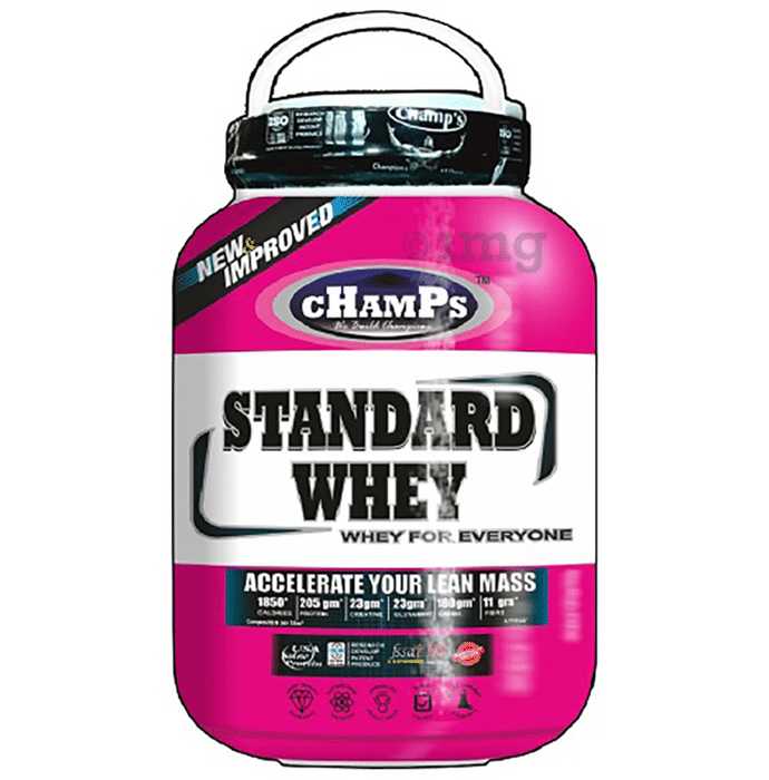 Champs Standard Whey Protein Strawberry with Protein Funnel Free
