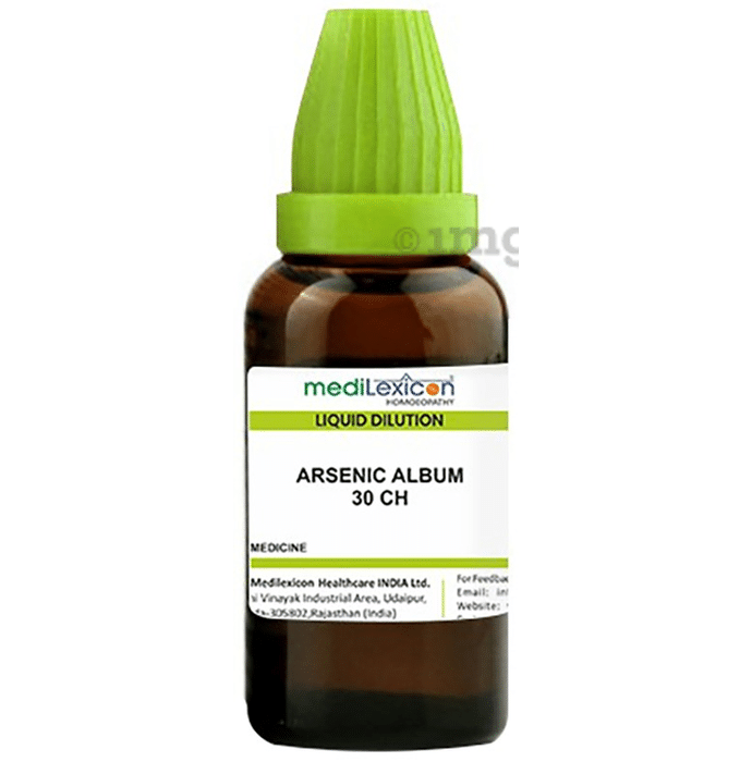 Sbl Arsenicum Album Dilution 30 Ch Dosage Medilexicon Arsenic Album Dilution 30 CH: Buy bottle of 30 ml Dilution