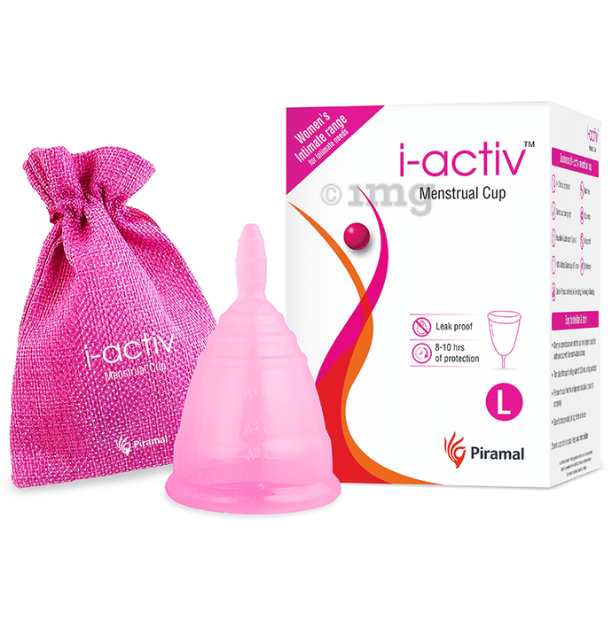i-activ Menstrual Cup Large with Jute Bag
