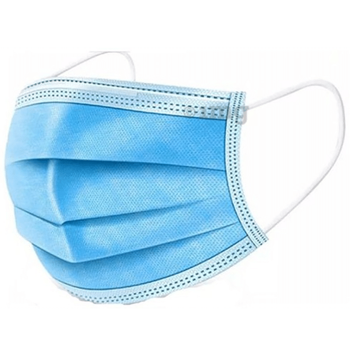 Fine Morning Pharma Safe X Disposable 3 Ply Surgical Face Mask Blue with Nosepin