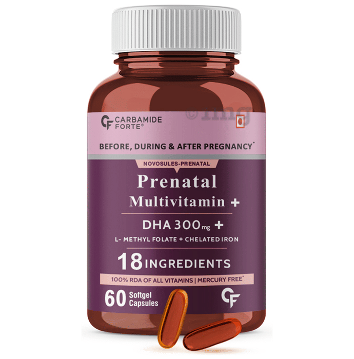 Carbamide Forte Prenatal Multivitamin + DHA 300mg + LMethyl Folate