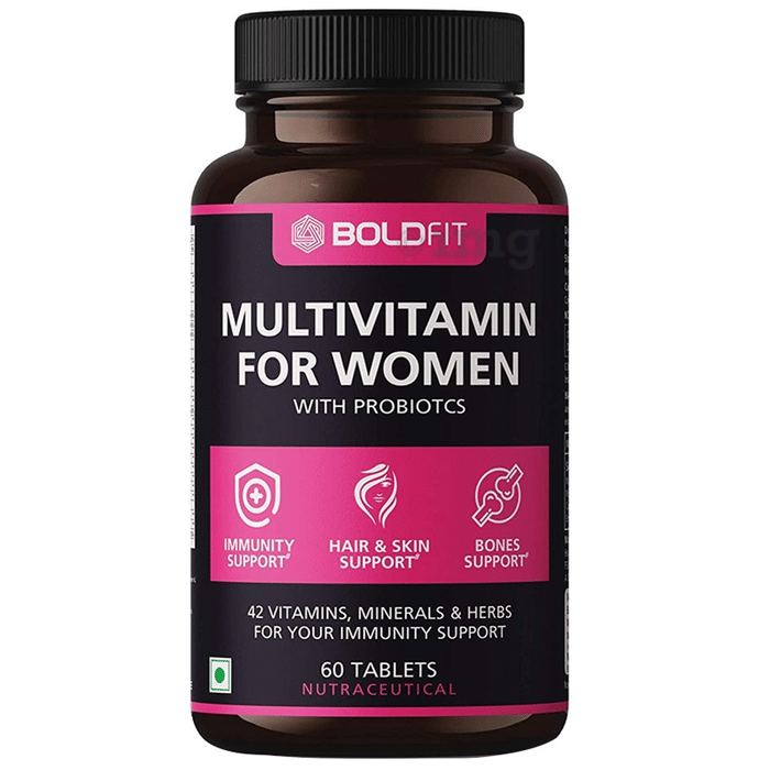 Boldfit Multivitamin for Women with Probiotics Tablet