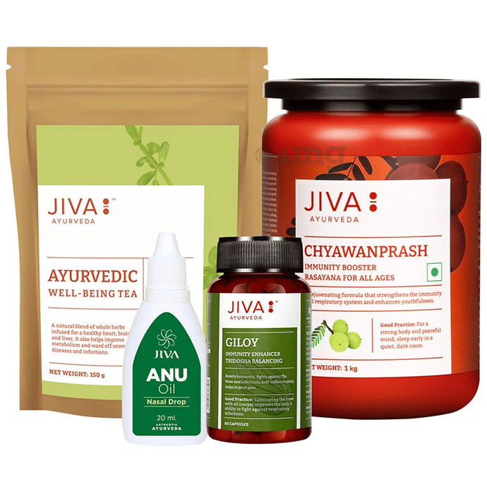 Jiva Ayurveda Healthcare Pack Buy combo pack of 4 Packs at best price