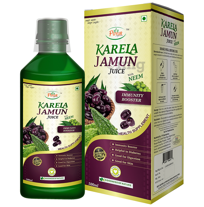 Puyur Ayurveda Neem Karela Jamun Juice