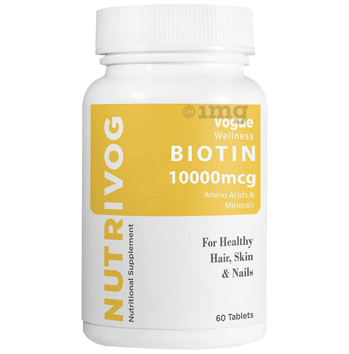 Vogue Wellness Nutrivog Biotin 10000mcg Tablet