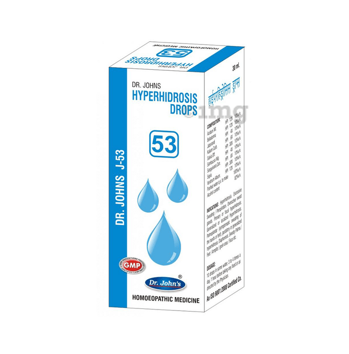 Dr Johns J 53 Hyperhidrosis Drop Buy Bottle Of 30 Ml Drop At Best Price In India 1mg