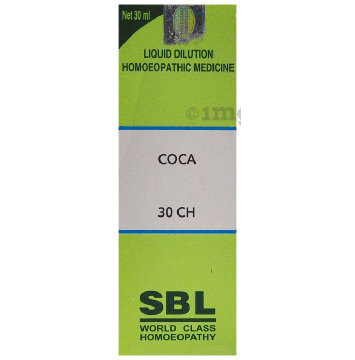 SBL Coca Dilution Homeopathic Medicine 30 CH