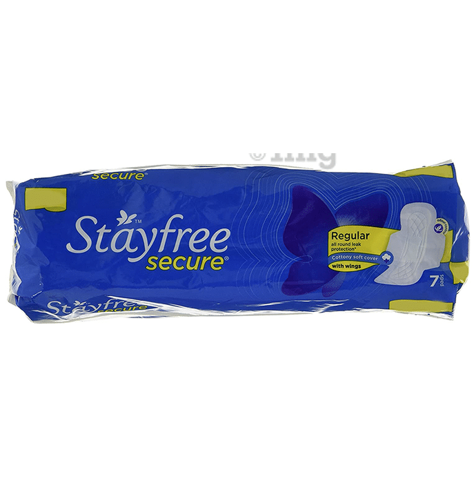 Stayfree Secure Cottony Soft with Wings Pads Regular