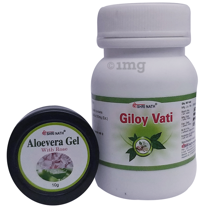Shri Nath Giloy Vati with Aloevera Gel 10gm Free