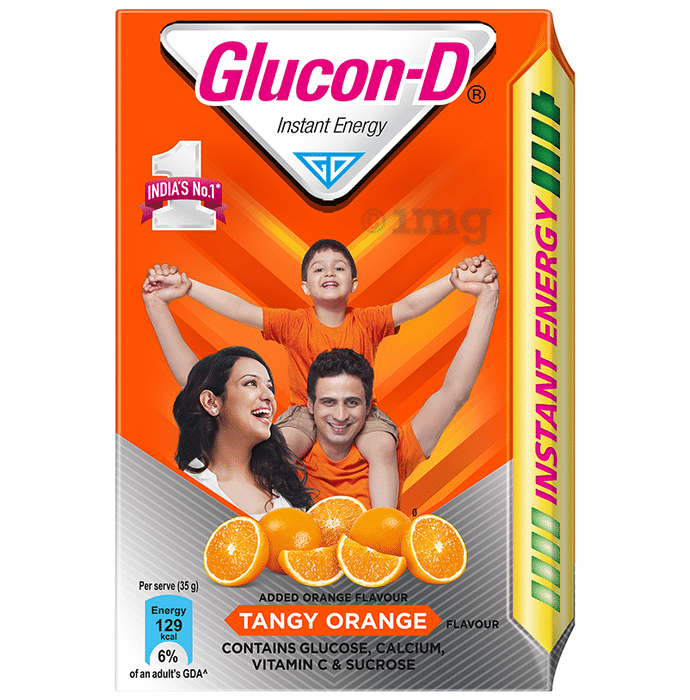 Glucon-D Instant Energy Health Drink Tangy Orange