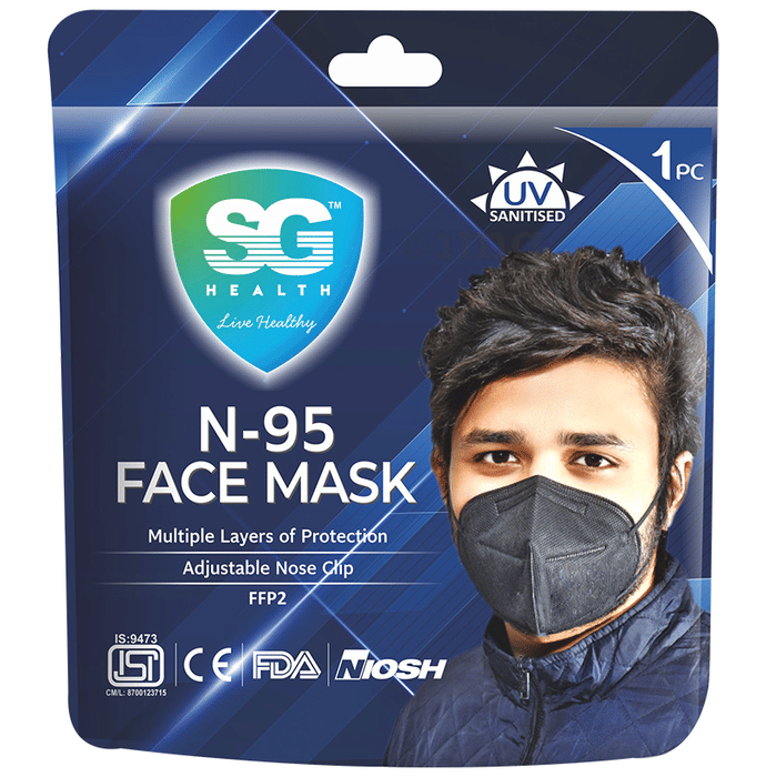 SG Health N 95 Face Mask with Earloop Buy packet of 1 Mask at best
