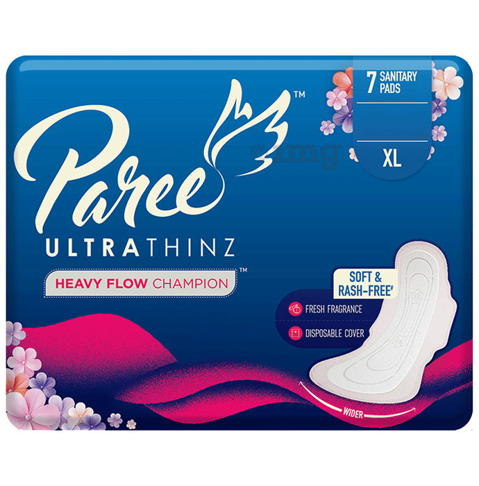 Paree Ultra Thinz Heavy Flow Champion Soft & Rash Free Sanitary Pads XL