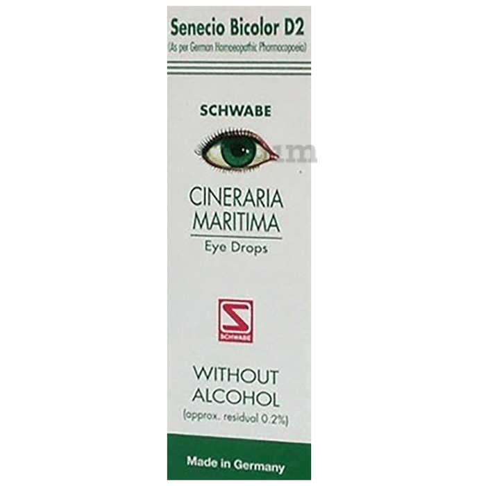 Dr Willmar Schwabe Germany Cineraria Maritima Without Alcohol Eye Drop