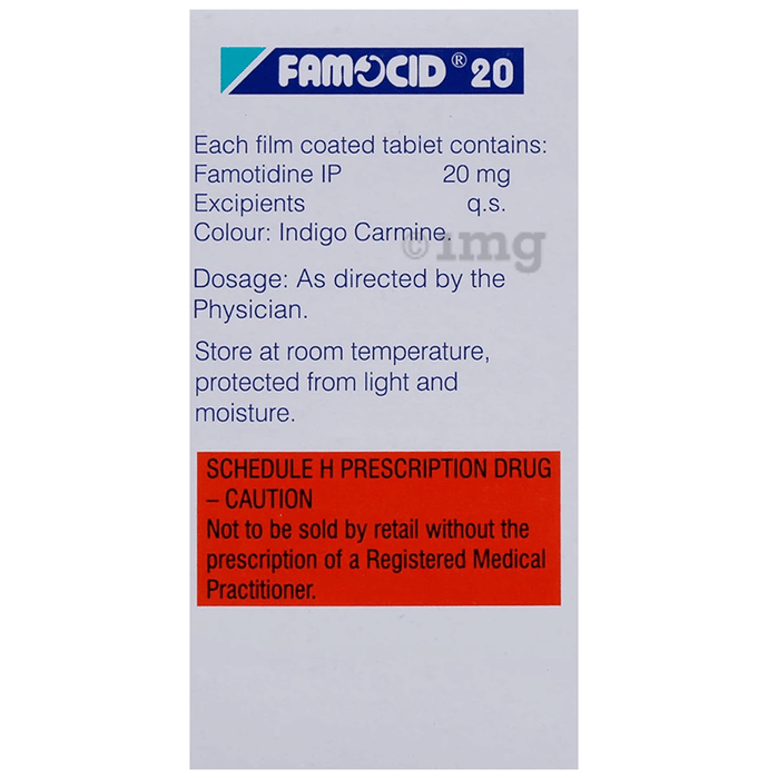 Famocid 20 Tablet View Uses Side Effects Price And Substitutes 1mg