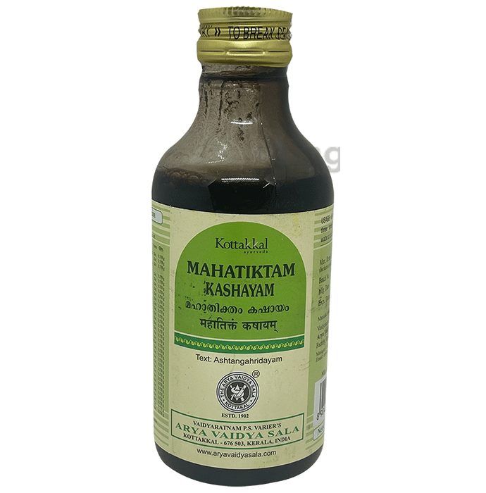 Kottakkal Ayurveda Mahatiktam Kashayam Buy bottle of 200 ml Syrup at