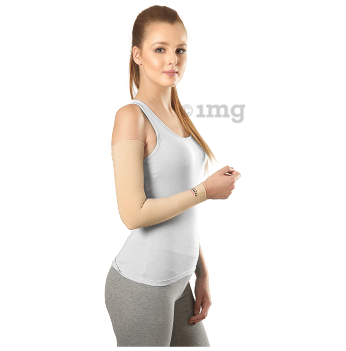 Tynor I 74 Compression Garment Arm Sleeve Large Wide Beige