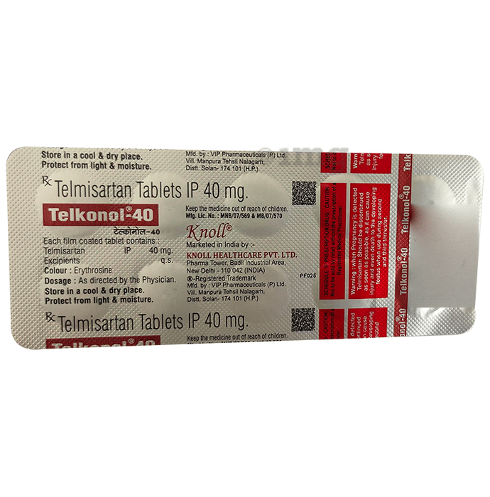 Telkonol 40mg Tablet View Uses Side Effects Price And Substitutes 1mg