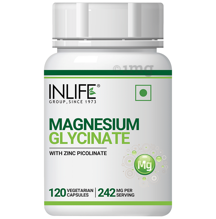 Inlife Magnesium Glycinate with Zinc Picolinate Vegetarian Capsule Buy