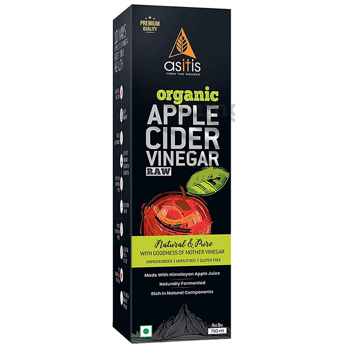 AS-IT-IS Nutrition Organic Raw Apple Cider Vinegar with Mother