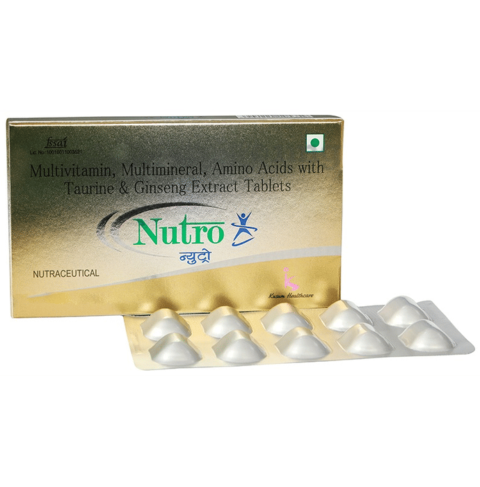 Nutro Tablet: Buy strip of 10 tablets at best price in India | 1mg