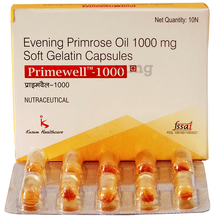 Primewell 1000mg Soft Gelatin Capsule Buy Strip Of 10 Soft Gelatin Capsules At Best Price In India 1mg