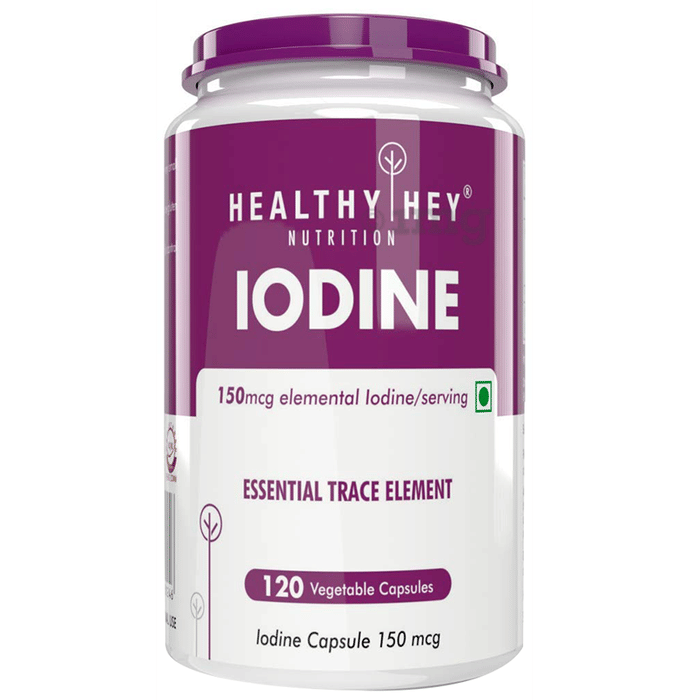 HealthyHey Nutrition Iodine 150mcg Vegetable Capsule Buy bottle of 120