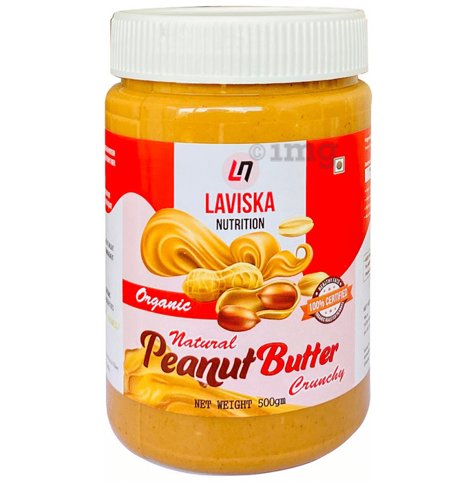 Laviska Nutrition Organic Natural Peanut Butter Crunchy