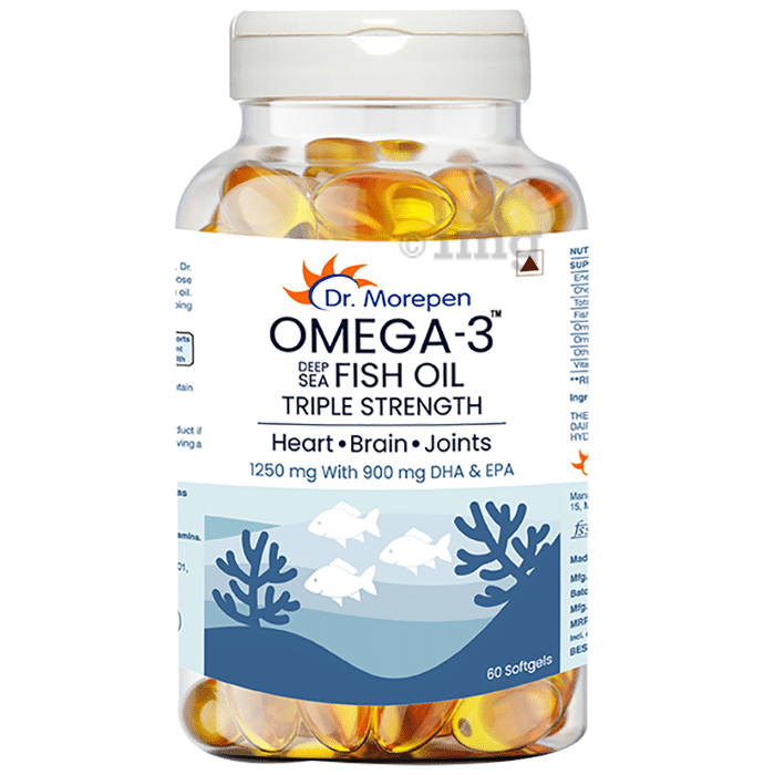 Dr. Morepen Omega 3 Deep Sea Fish Oil Triple Strength Softgel