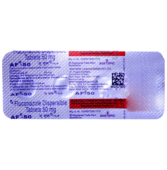 Af 50 Tablet Dt View Uses Side Effects Price And Substitutes 1mg