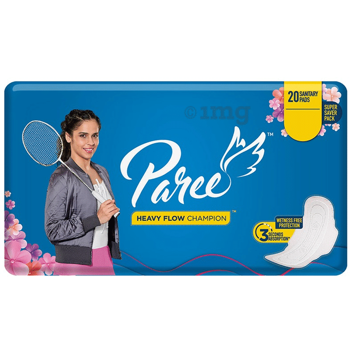 Paree Heavy Flow Champion Wetness Free Protection Sanitary Pads