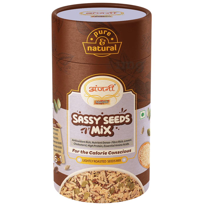 Anjani Superfoods Sassy Seeds Mix Lightly Roasted Seeds Mix Buy jar of