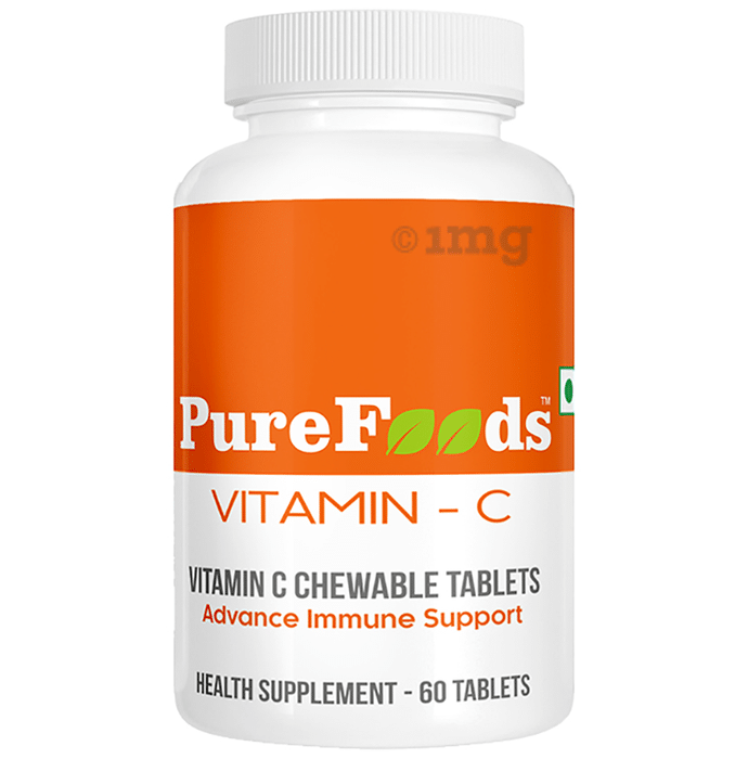 PureFoods Vitamin-C Chewable Tablet Gluten Free
