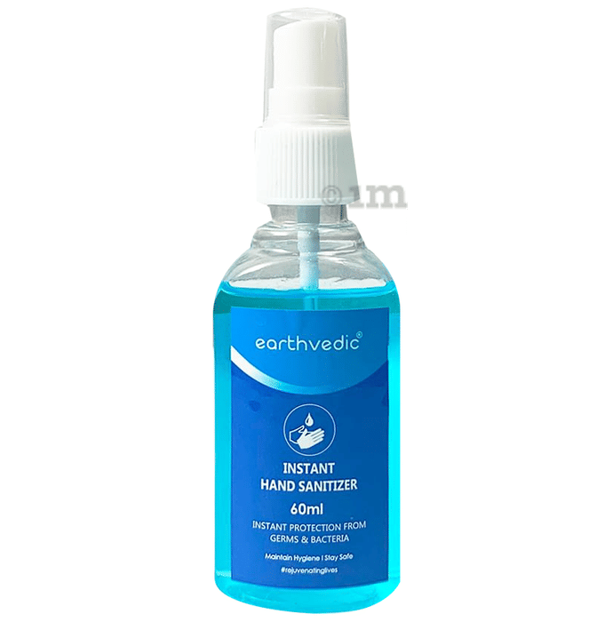 Earthvedic Instant Hand Sanitizer Spray (60ml Each) Buy combo pack of