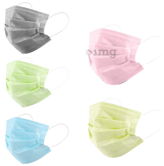 Debonair 3 Ply Protective Face Mask Free Size Multicolor