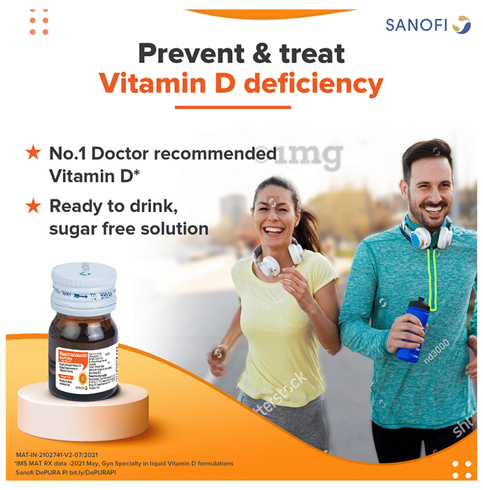 Depura 60000 Iu Vitamin D3 Oral Solution Helps Keep Bones Healthy Aids In Boosting Immunity Sugar Free Buy Bottle Of 5 Ml Oral Solution At Best Price In India 1mg