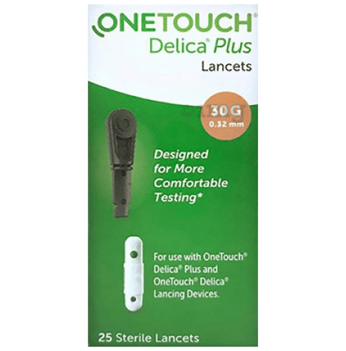 OneTouch Delica Plus Lancets 30G: Buy box of 25 lancets at best price ...