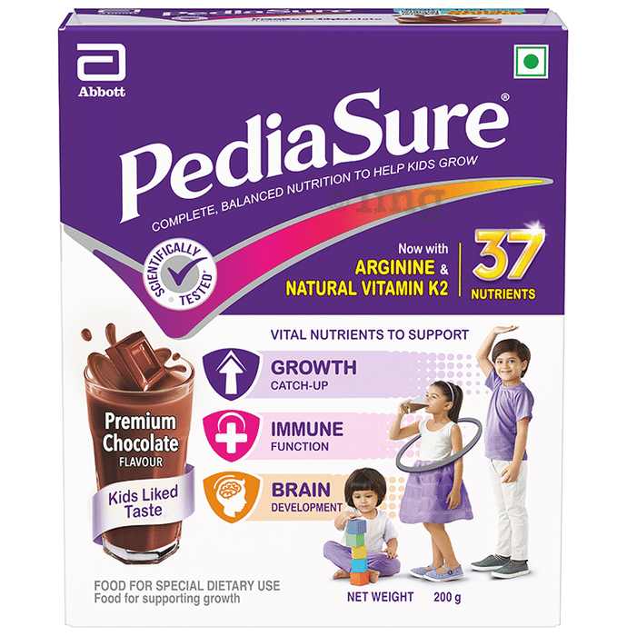 PediaSure Kids Nutrition Drink with Arginine & Natural Vitamin K2 Premium Chocolate for 2+