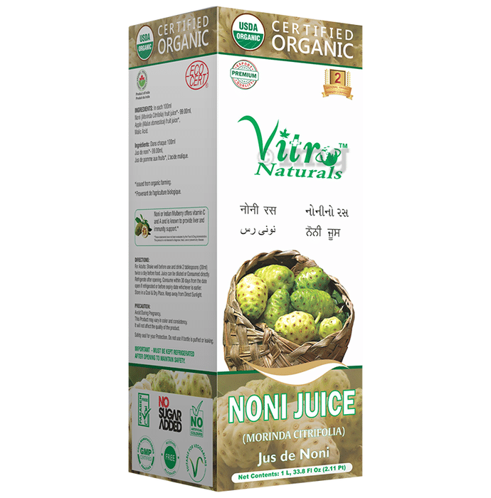 Vitro Naturals Certified Organic Noni Juice