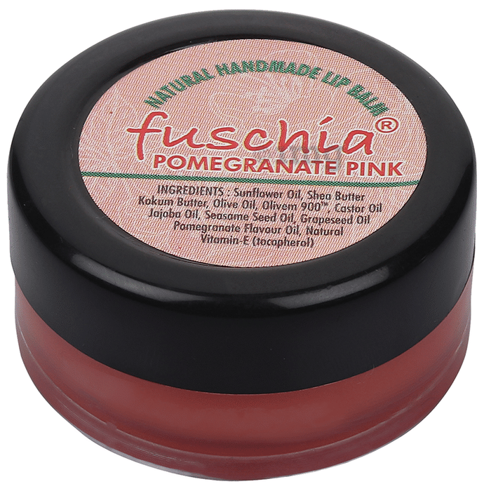 Fuschia Natural Handmade Lip Balm Pomegranate Pink