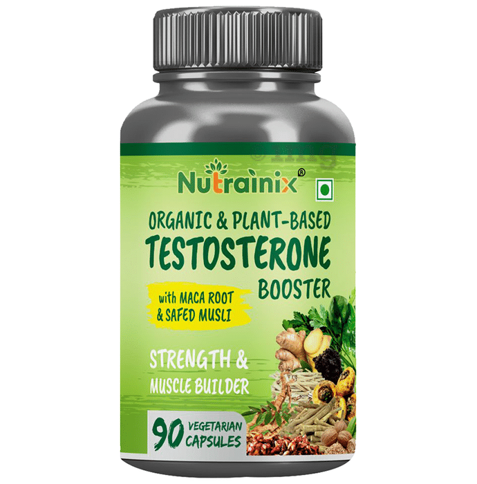 Nutrainix Organic & Plant-Based Testosterone Booster Vegetarian Capsule