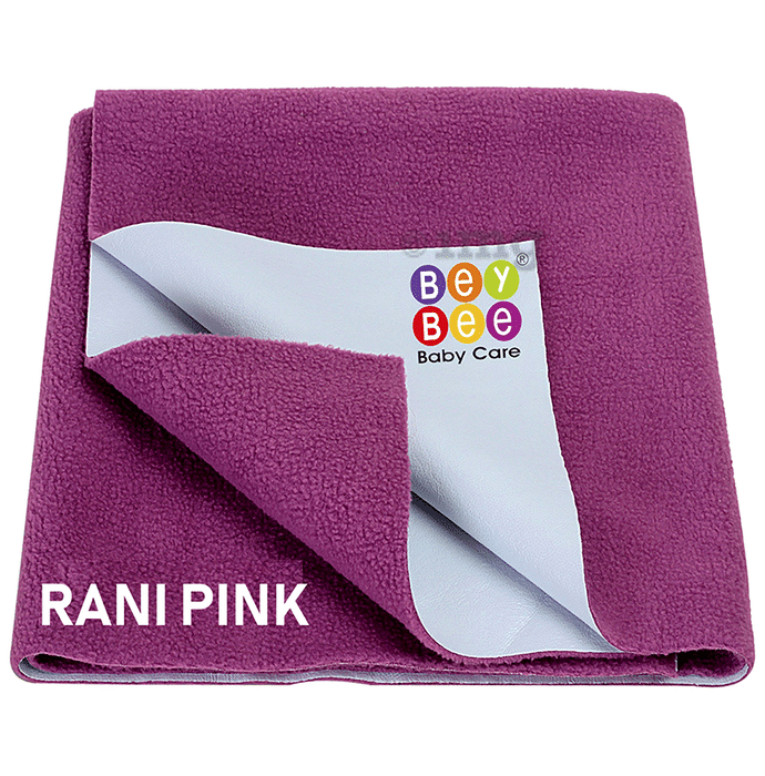 Bey Bee Waterproof Mattress Protector Sheet for Babies and Adults (140cm X 100cm) Large Rani Pink