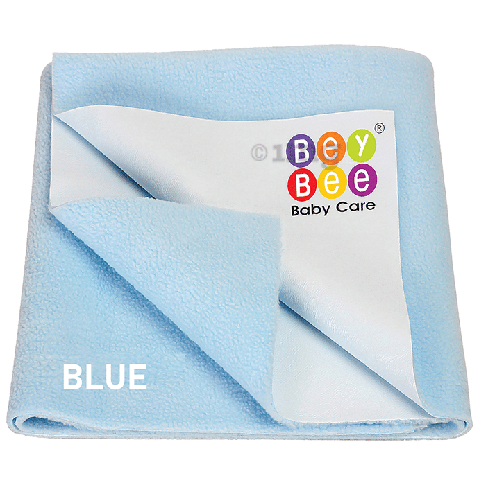 Bey Bee Waterproof Mattress Protector Dry Sheet for Babies and Adults (200cm X 140cm) Sheet XL Blue