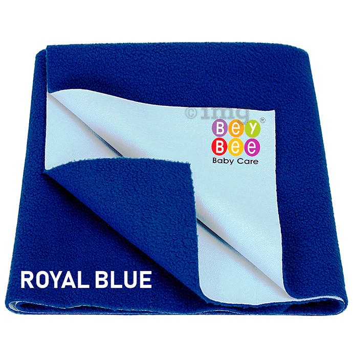 Bey Bee Waterproof Mattress Protector Dry Sheet for Babies and Adults (200cm X 140cm) Sheet XL Royal Blue