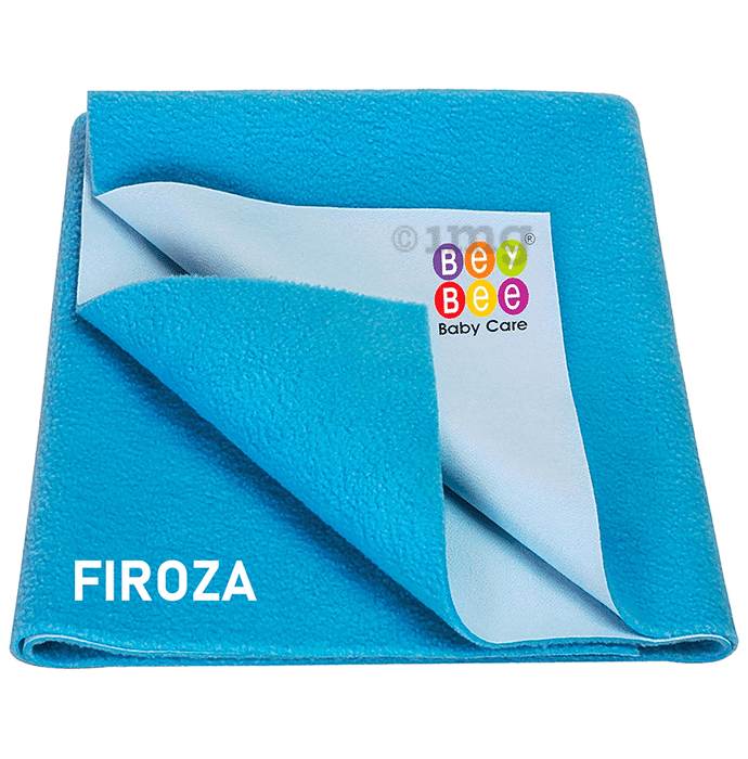 Bey Bee Waterproof Mattress Protector Sheet for Babies and Adults (140cm X 100cm) Large Firoza