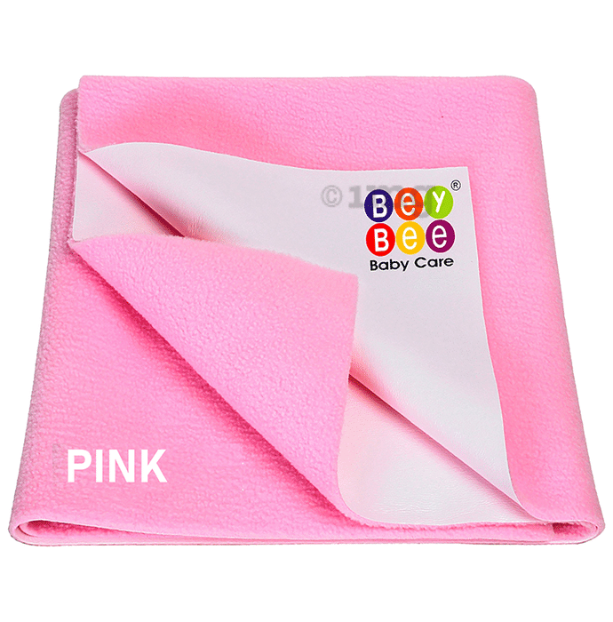 Bey Bee Waterproof Mattress Protector Sheet for Babies and Adults (140cm X 100cm) Large Pink
