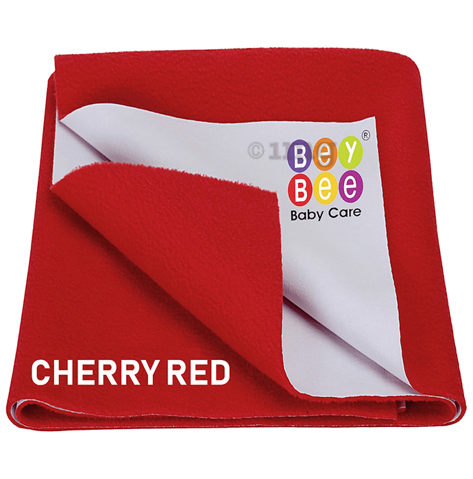 Bey Bee Waterproof Mattress Protector Sheet for Babies and Adults (140cm X 100cm) Large Red