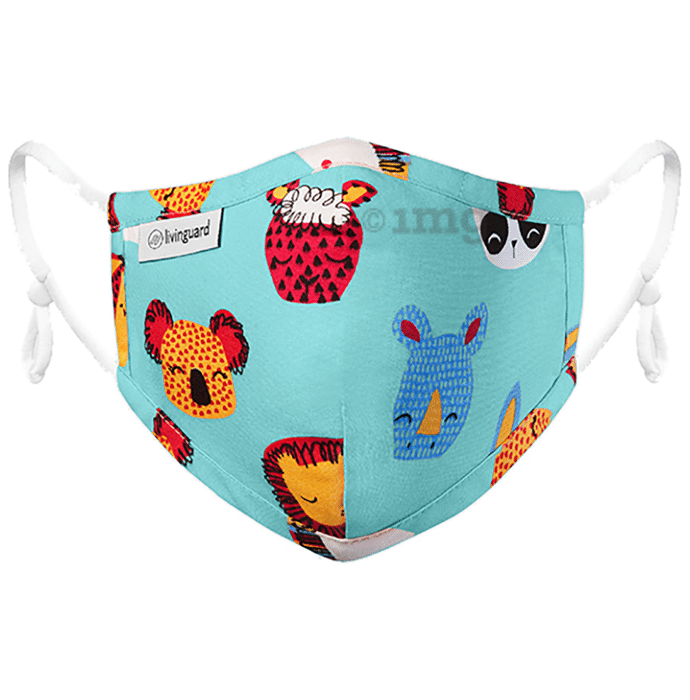 Livinguard Kids Street Mask XS Ago Rabbit Print Lt Green