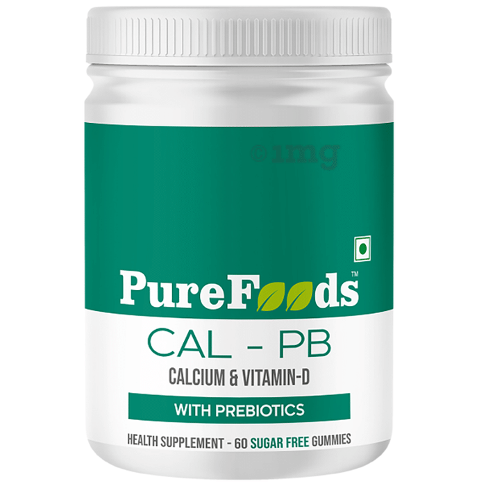PureFoods Cal-PB Calcium+Vitamin D Gummies Mango Gluten and Sugar Free