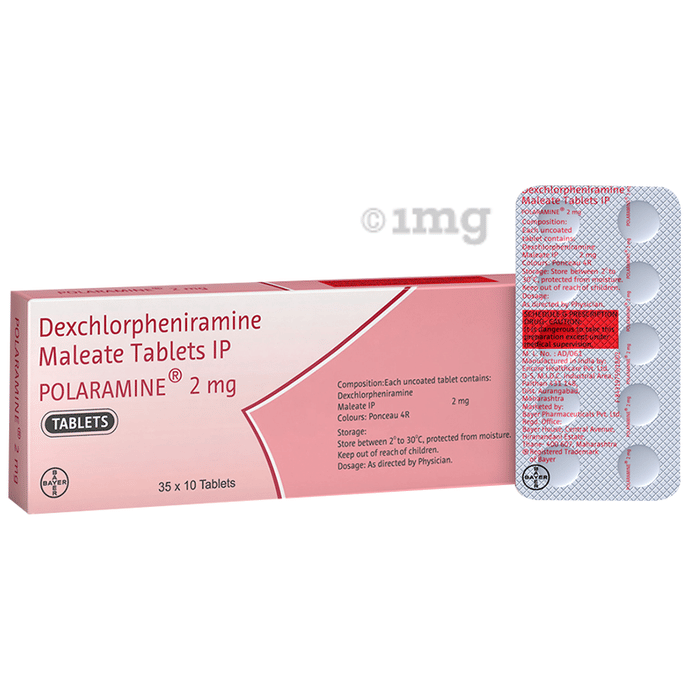 Polaramine 2mg Tablet View Uses Side Effects Price And Substitutes 1mg