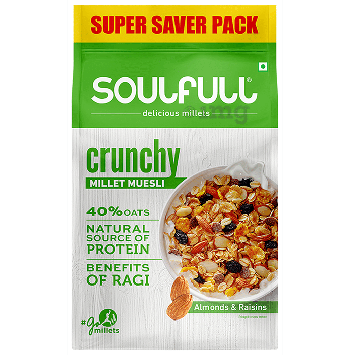 Tata Soulfull Crunchy Super Saver Pack Millet Muesli